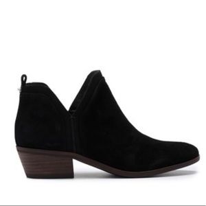 NWT Sam Edelman Black Suede Patrick Bootie Sz 6
